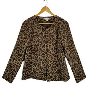 Christopher & Banks Open Front Jacket Blazer Size L Large